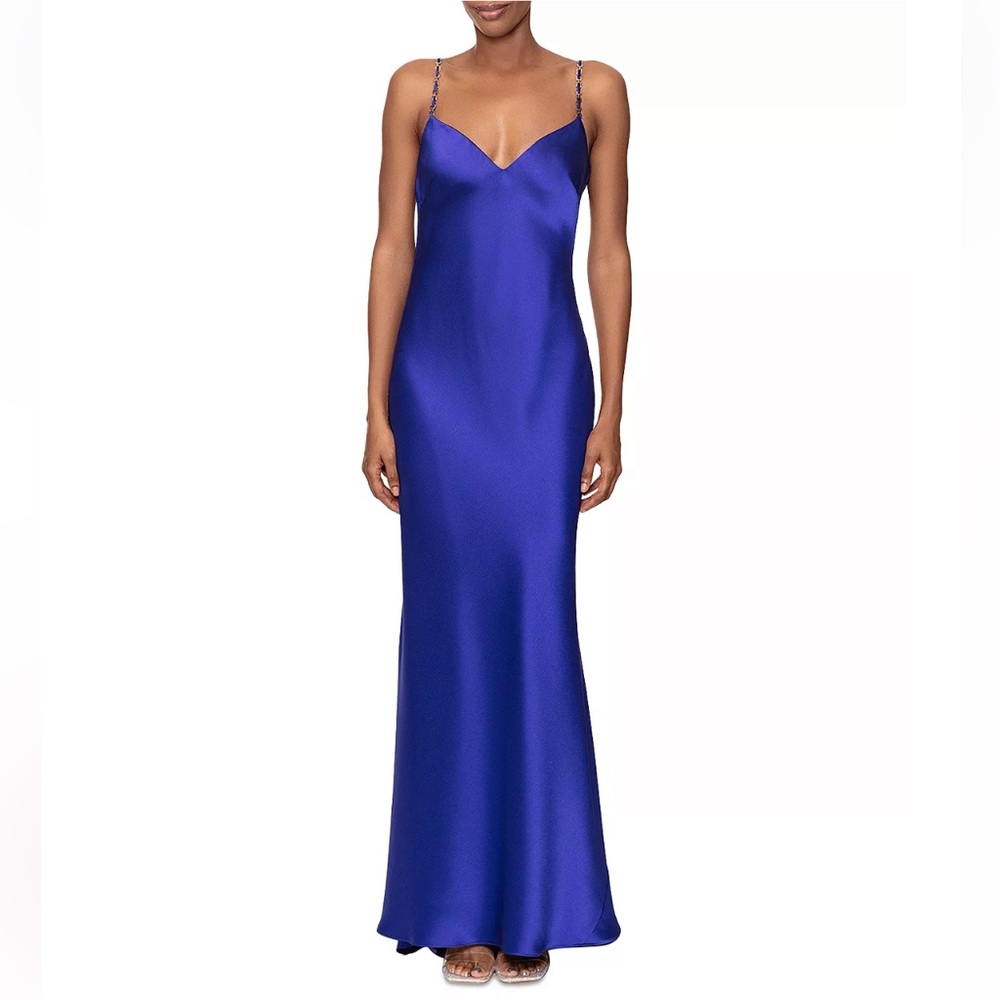 Aqua Royal Blue Maxi Dress